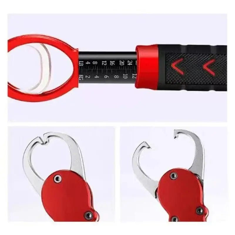 China China 1pc Fishing Gripper Lip Grippers Fishing Fish Grabber Tool Lip Clamp With Weight Scale Anti-Rust For Beginner Fishing Enthusiast