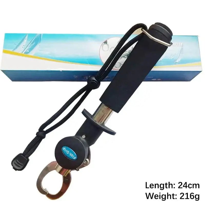 China China 1pc Fishing Gripper Lip Grippers Fishing Fish Grabber Tool Lip Clamp With Weight Scale Anti-Rust For Beginner Fishing Enthusiast