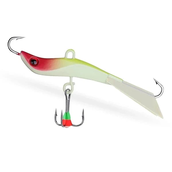 China China 1pc Grow Yellow Goture Winter Ice Fishing Lure  Balancers Jig Fake Artificial Bait Jigging Raps 77mm 14.4g Wobbler Bait for Trout Bass Pike Carp