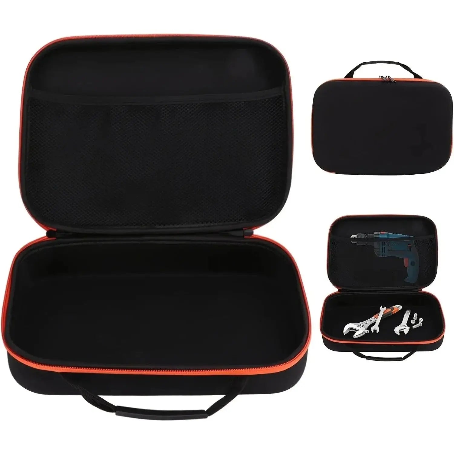 China China 1pc Shockproof Tool Bag, Waterproof Tool Box, Large Capacity Electric Drill Carry Case Oxford Cloth Bag For Electrician Hardware