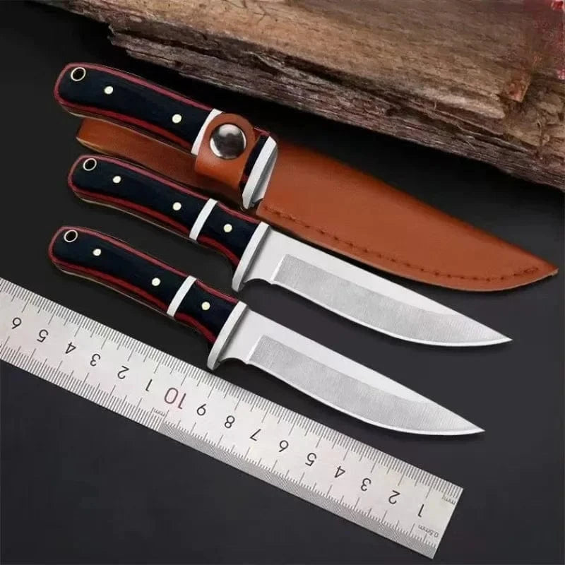 China China 1pc, solid wood multi-use stainless steel fruit knife chef's knife meat knife cut steak knife