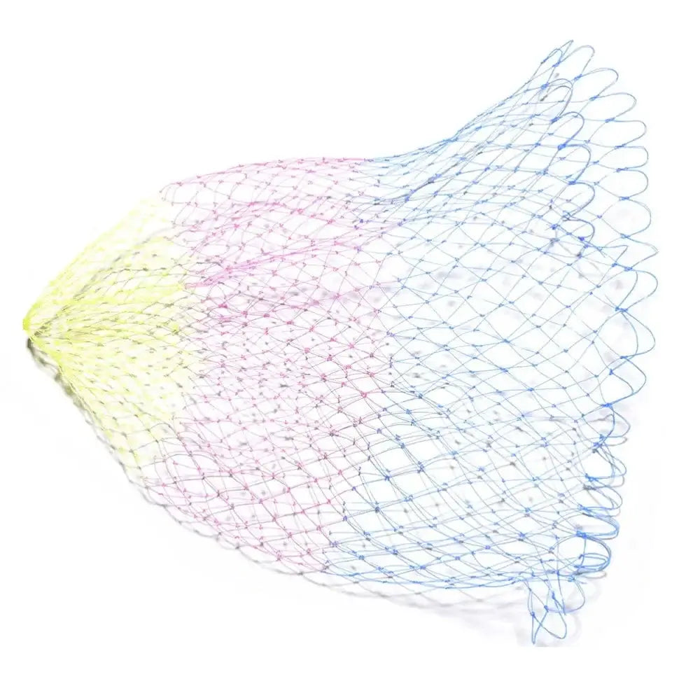 China China 1pcs 3SizesNylon Fishing Nets Collapsible Fishing Tools Rhombus Mesh Hole Depth Folding Nylon Landing Dip Net