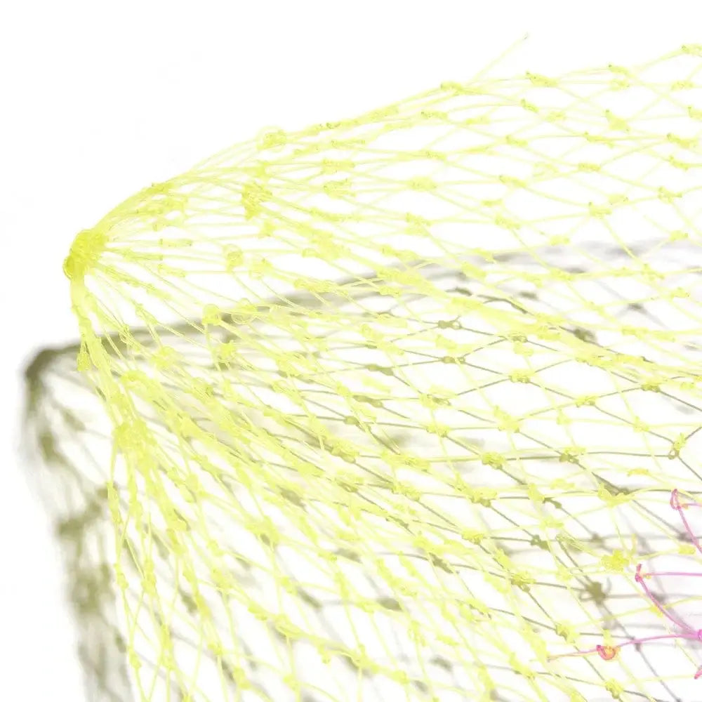 China China 1pcs 3SizesNylon Fishing Nets Collapsible Fishing Tools Rhombus Mesh Hole Depth Folding Nylon Landing Dip Net