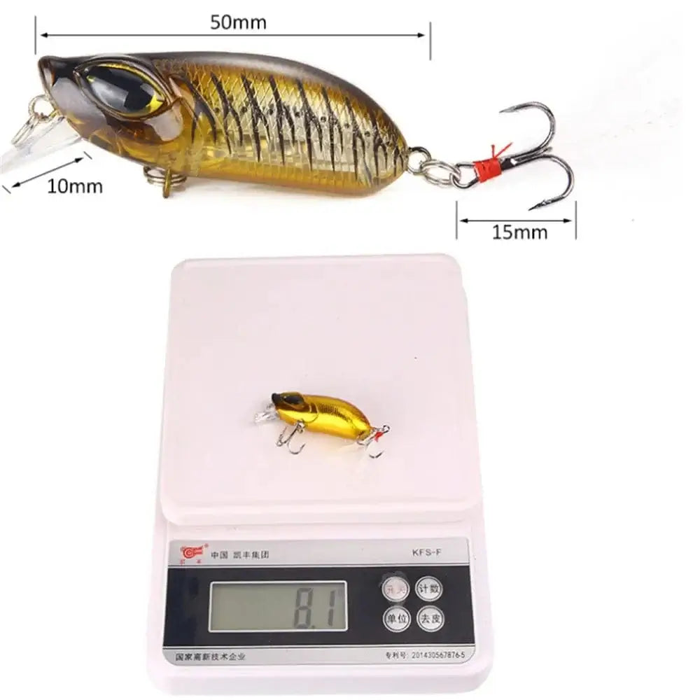 China China 1PCS Crank Fishing Lures 8.3g 5.5cm Minnow For Fishing Wobblers Bass Lures Pike Crankbait Fake Baits With Feather Fishing Tackle