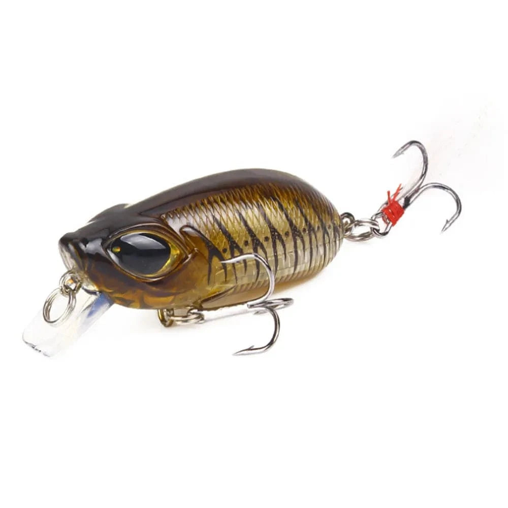 China China 1PCS Crank Fishing Lures 8.3g 5.5cm Minnow For Fishing Wobblers Bass Lures Pike Crankbait Fake Baits With Feather Fishing Tackle