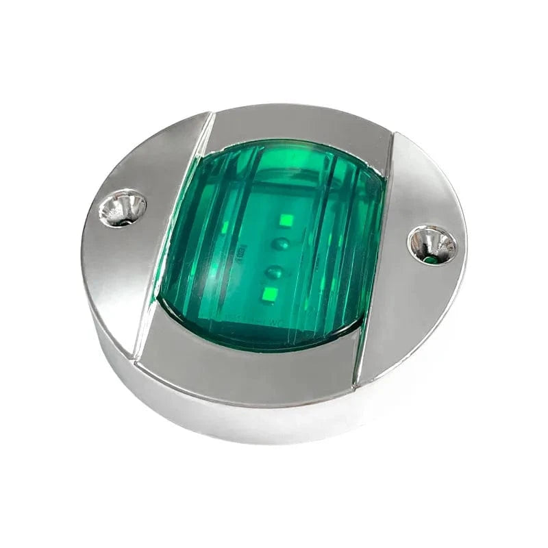 China China 1Pcs DC12V/24V Marine Boat Transom LED Stern Light Round Cold White LED Tail Lamp Yacht Accessory Blue/White/Yellow/Green/Red