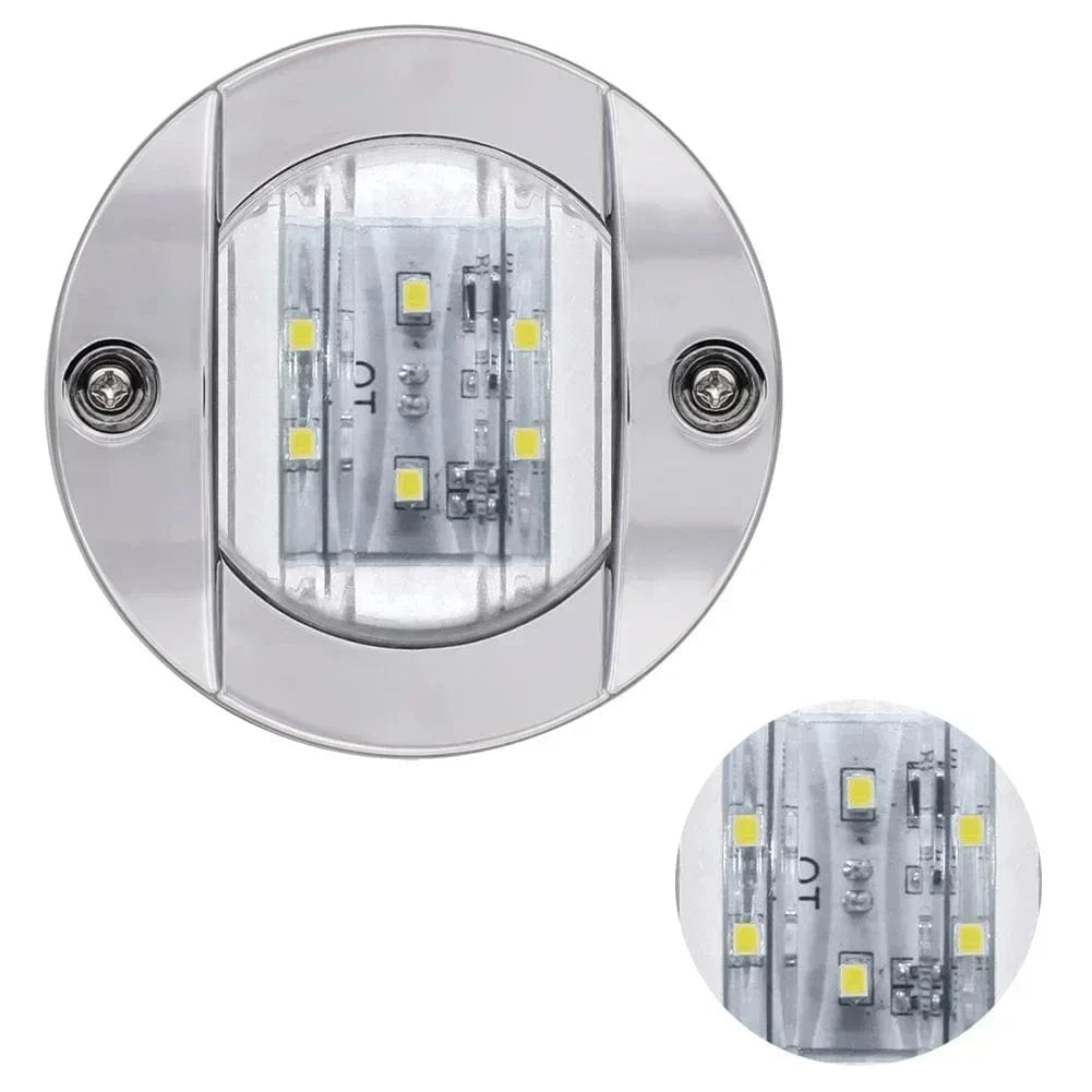 China China 2.95"  Led Round Marine LED Transom Mount Stern Anchor Navigation Light Waterproof Boat Marine Lights Stern Light