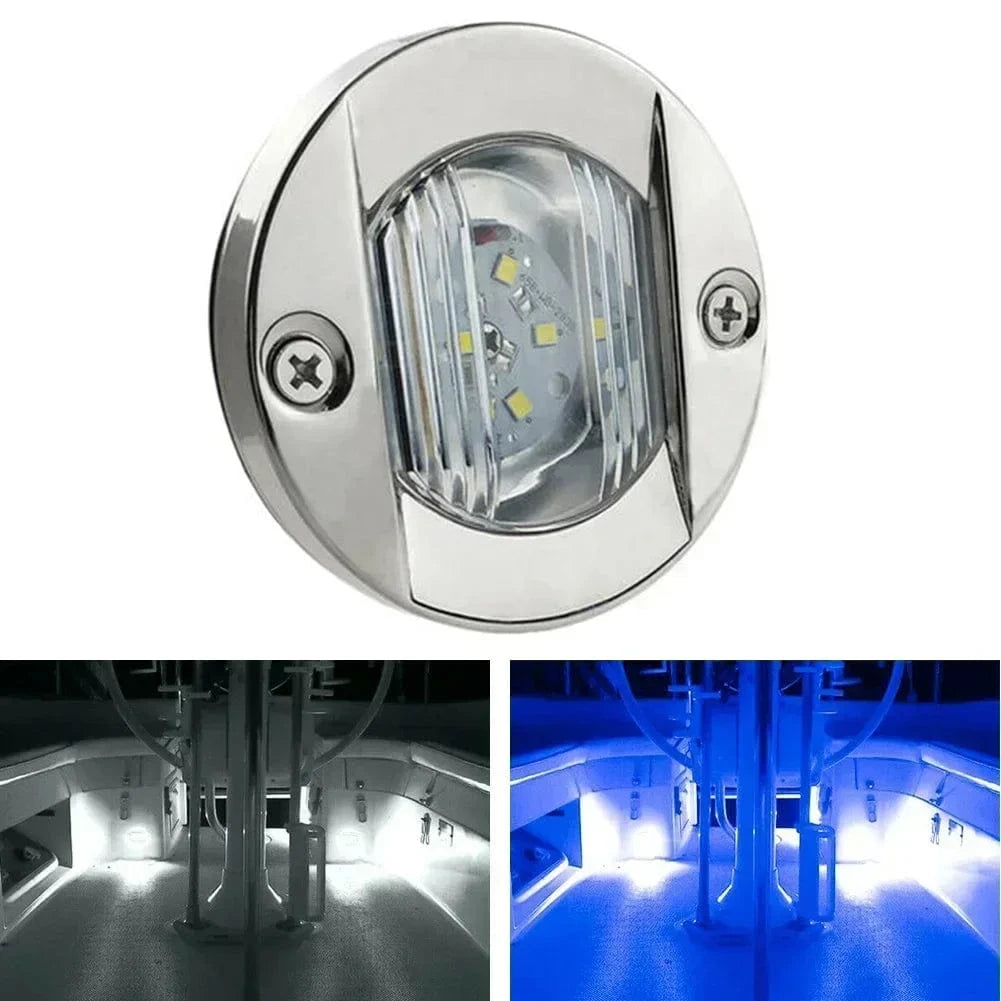 China China 2.95"  Led Round Marine LED Transom Mount Stern Anchor Navigation Light Waterproof Boat Marine Lights Stern Light