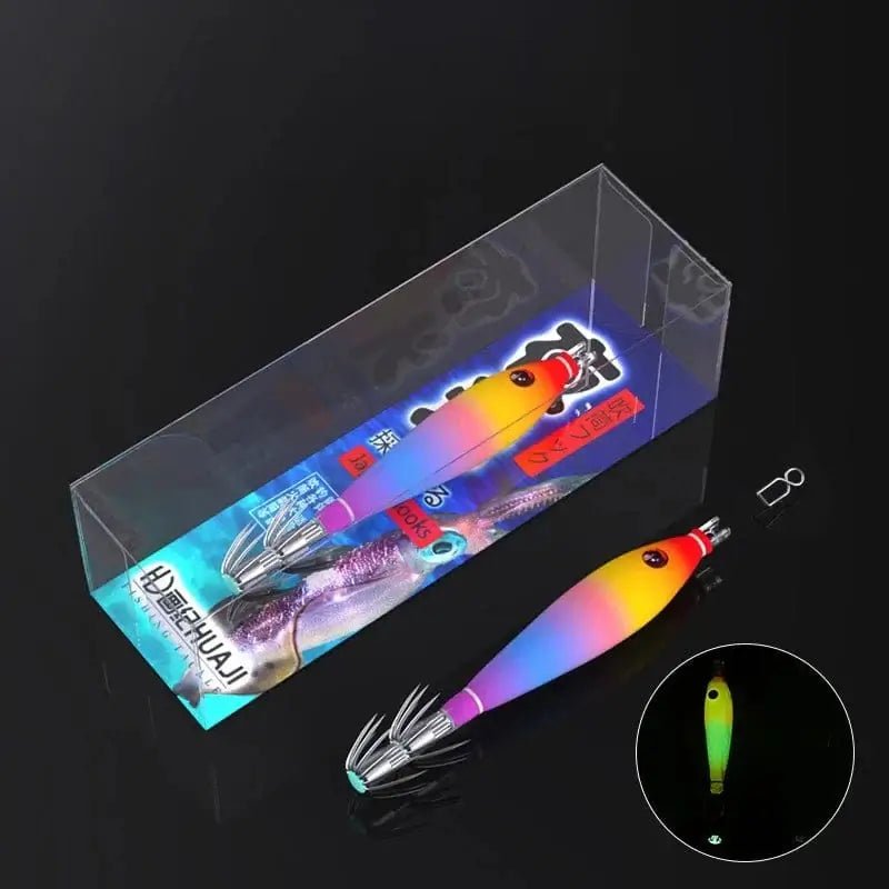 China China 2 Luminous Floating Squid Jig Eging Fishing Squid Lure Artificial Bait for Fishing Squid Octopus Luminous Cuttlefish Hard Bait Jig