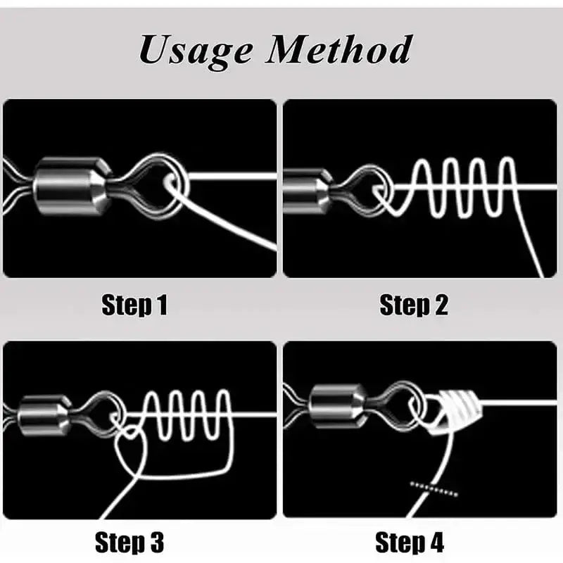 China China 200-500Pcs Fishing Swivels Kit Ball Bearing Rolling Swivel Fishing Tackle Saltwater Freshwater Fishing Line Connectors for Carp