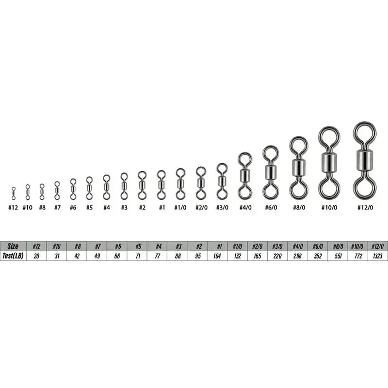 China China 200-500Pcs Fishing Swivels Kit Ball Bearing Rolling Swivel Fishing Tackle Saltwater Freshwater Fishing Line Connectors for Carp