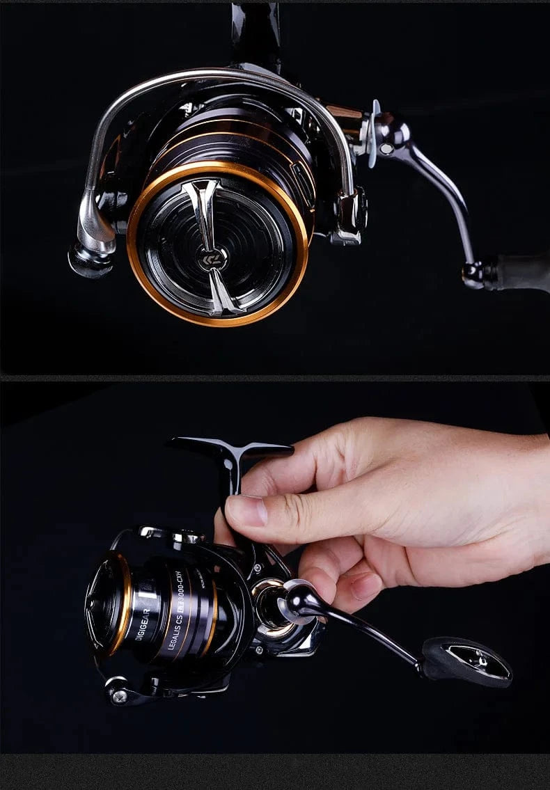 China China 2021 Daiwa Reel LEGALIS CS LT Spinning Fishing Reels 6+1BB Max Drag 12KG Spinning Wheel ZAION V Body