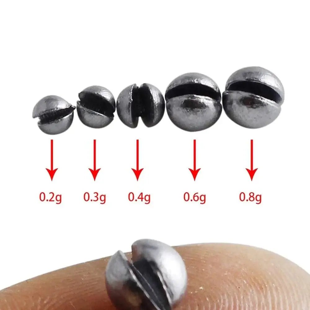China China 205pcs Fishing Weights Sinkers Kit Lead Split Shot Fishing Line Sinkers 5 Sizes Removable Egg Lead Assortment Accessories