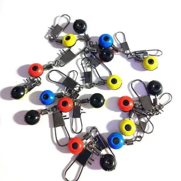 China China 20pc Fishing Line Hook Swivels Shank Clip Connector Interlock Snap Sea Space Beans Lure Fishing Hooks Connector  Pesca Tackle