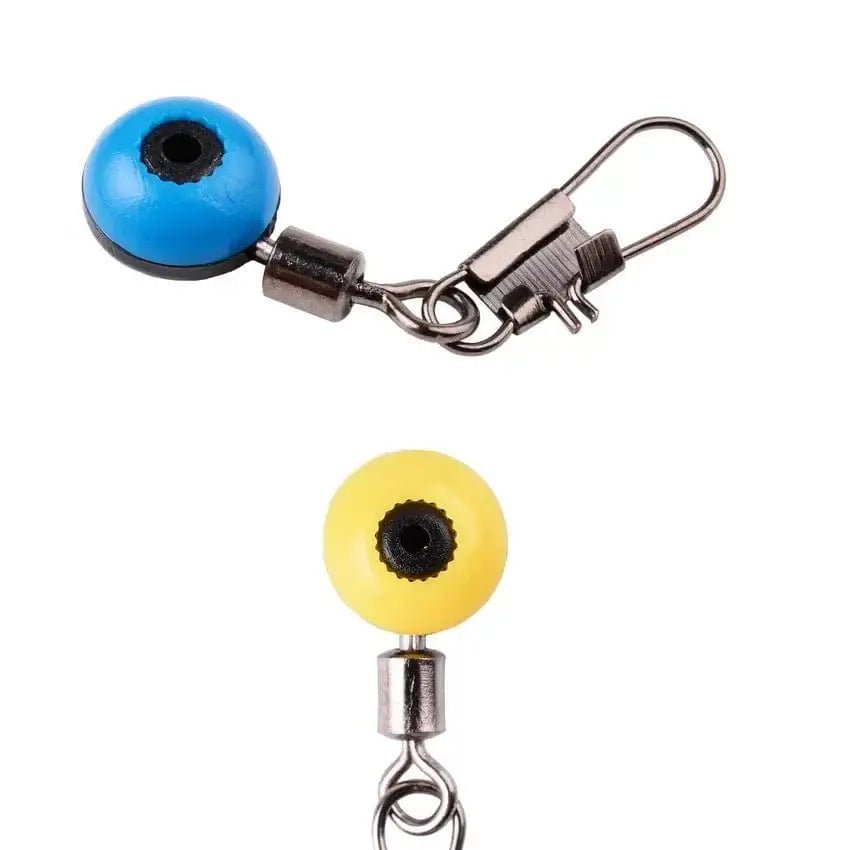 China China 20pc Fishing Line Hook Swivels Shank Clip Connector Interlock Snap Sea Space Beans Lure Fishing Hooks Connector  Pesca Tackle