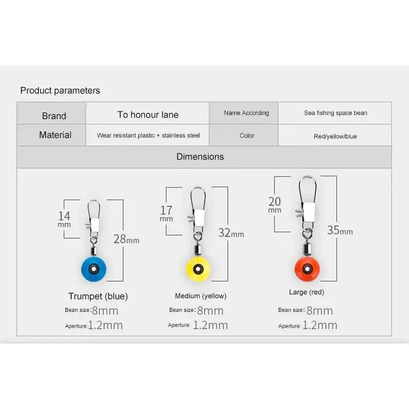 China China 20pc Fishing Line Hook Swivels Shank Clip Connector Interlock Snap Sea Space Beans Lure Fishing Hooks Connector  Pesca Tackle