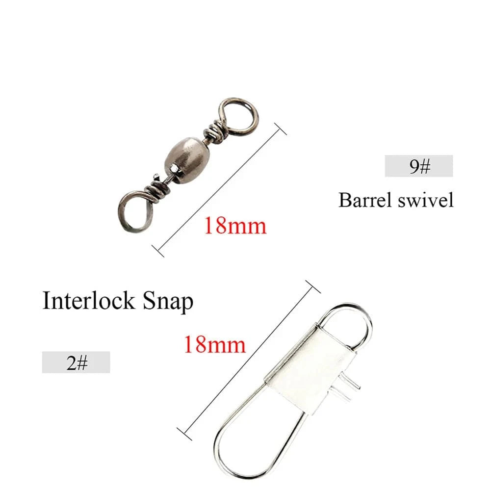 China China 20Pcs  Anti Bite Fishing Lines Multipurpose Lure Trace Rope Connector Steel Wire Leader Line Swivel Outdoors Fishing Accessories