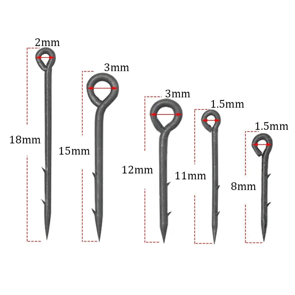 China China 20pcs Carp Fishing Accessories Pop Up Boilie Bait Stings Live Bait Maggot Needle Pin Stinger With Barbs For Carp Hair Rig Tackle