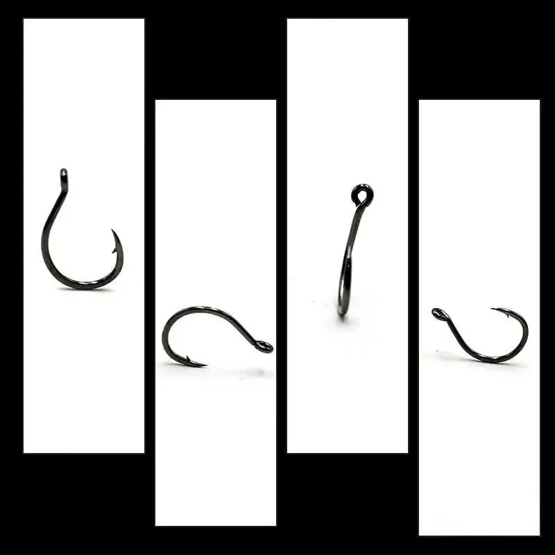 China China 20PCS Carp Hook for Feeder Fishing Japan High Carbon Steel Barbed Fishhook Chod Hair Rigs Hooks Tackle
