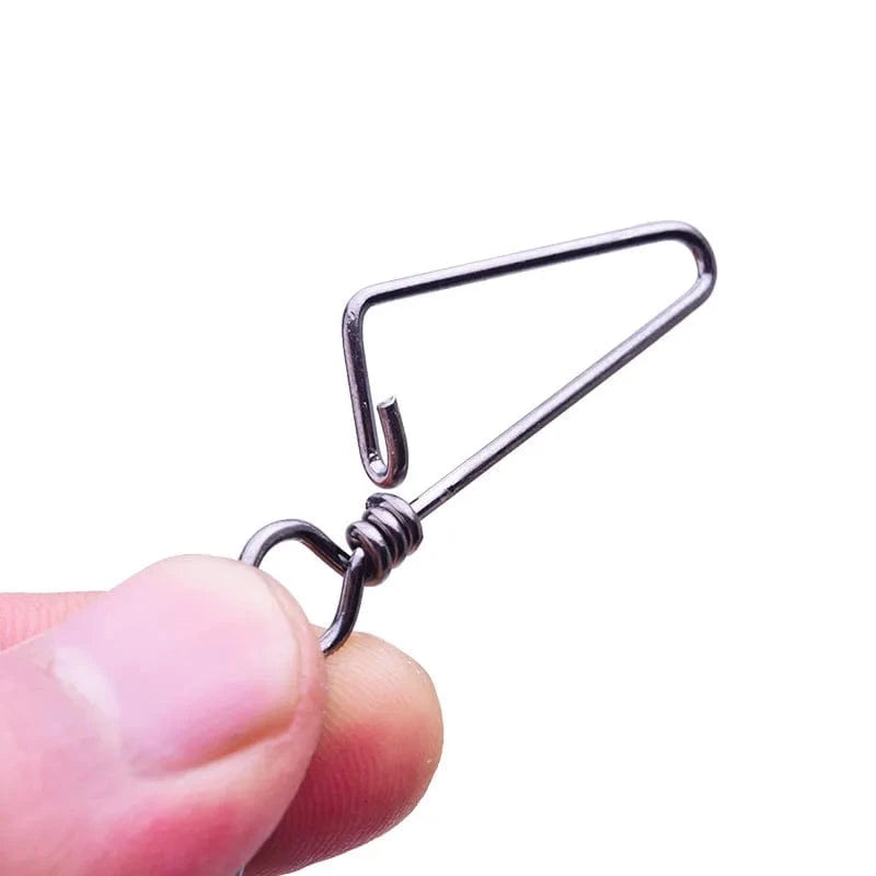 China China 20Pcs Stainless Steel Fishing Swivels Connector Ball Bearing Rolling Swivel 1#-14# For Fishhook Lure Carp Tackle Accessories