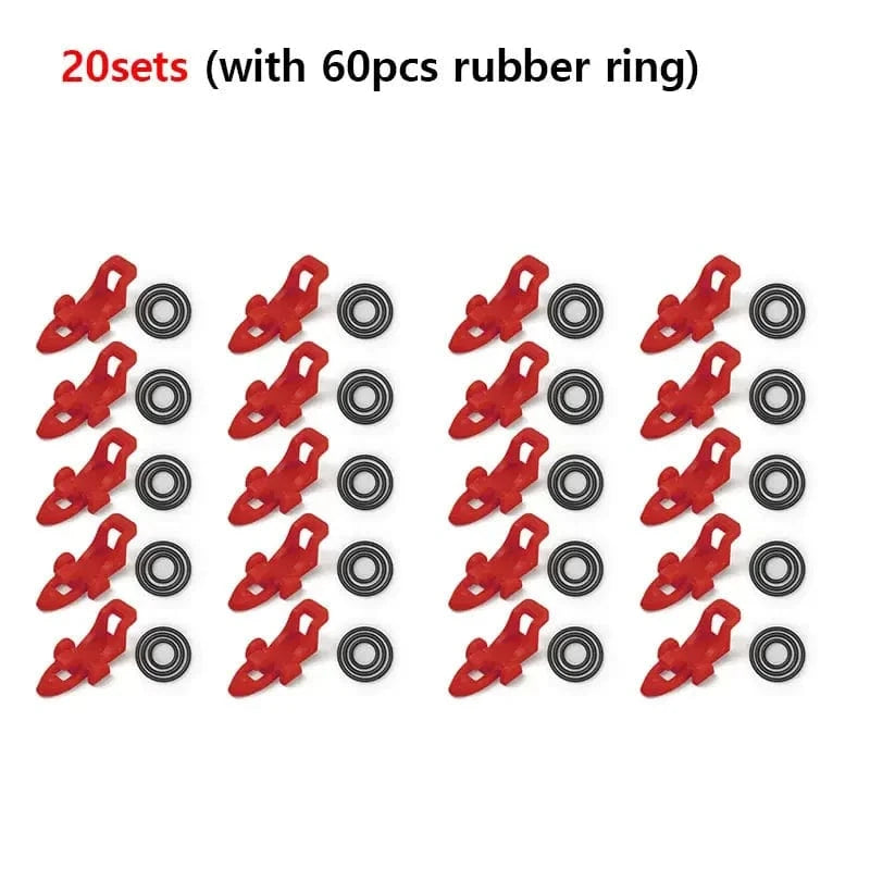 China China (20sets)red 10-30pcs Fishing Rod Pole Hook Keeper Lure Bait Holder Lure Accessories Jig Hooks Safety Keeping Holder Fishing Tool