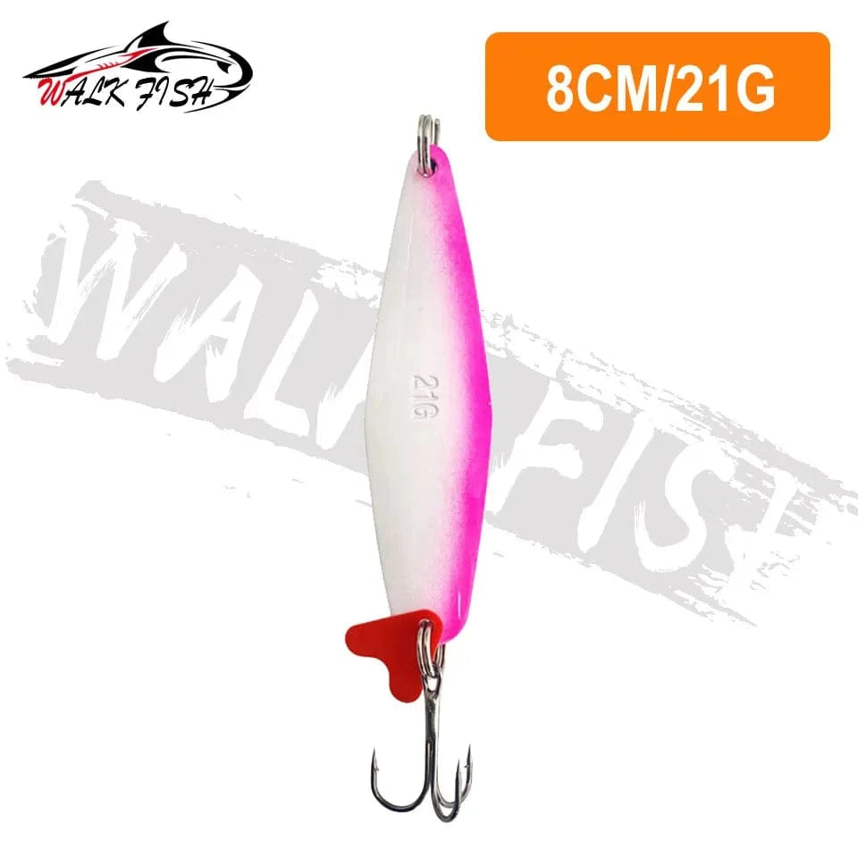 China China 21g 1 WALK FISH New 16g-28g Metal Spinner Spoon trout Fishing Lure Hard Bait Sequins Noise Paillette Bait hard sequins spinner