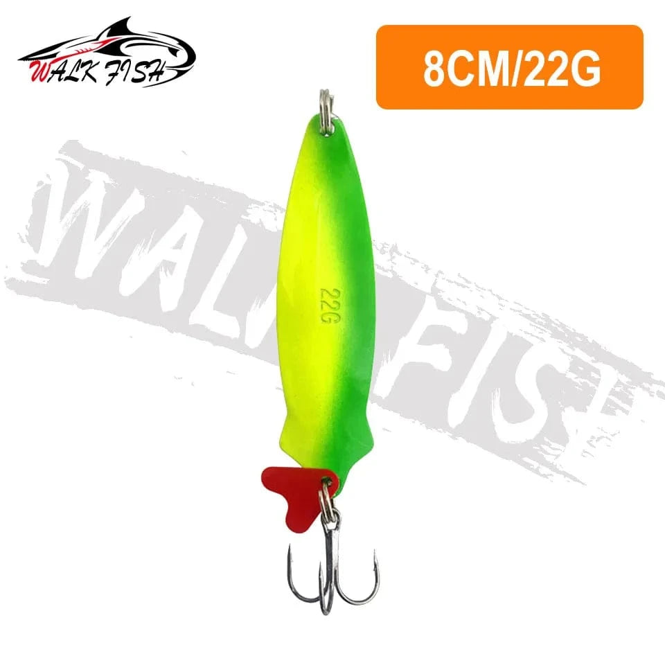 China China 22g 1 WALK FISH New 16g-28g Metal Spinner Spoon trout Fishing Lure Hard Bait Sequins Noise Paillette Bait hard sequins spinner