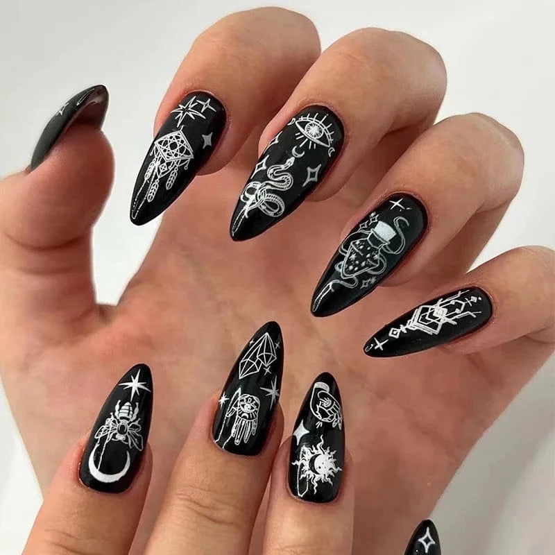 China China 24pcs Light Green Stripe Gradient Wearing Fake Nails Seamless Removable Full Cover Long False Nails Press On Nails With Designs