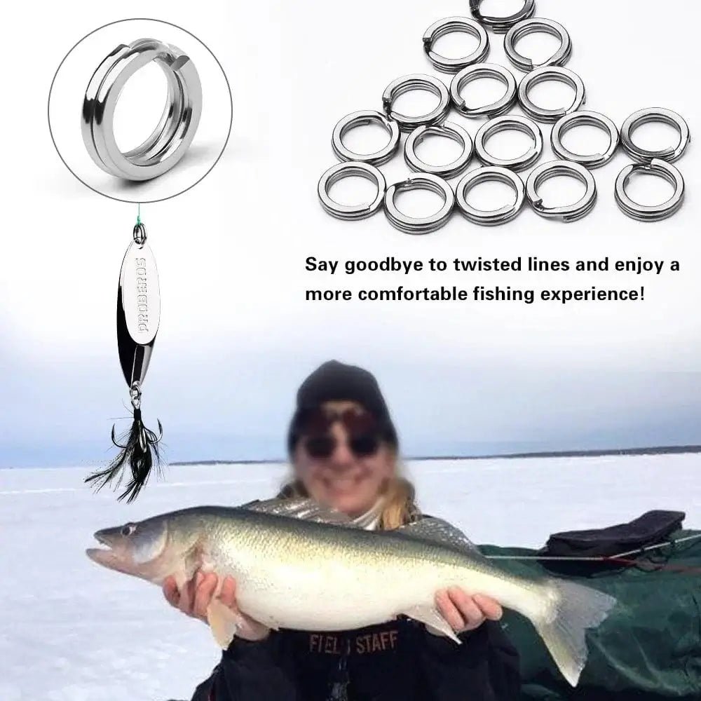 China China 251pcs 250pcs Heavy Duty Stainless Steel Fishing Split Rings With scissors- High Strength Double Flat Wire Snap Ring for Lure Connector
