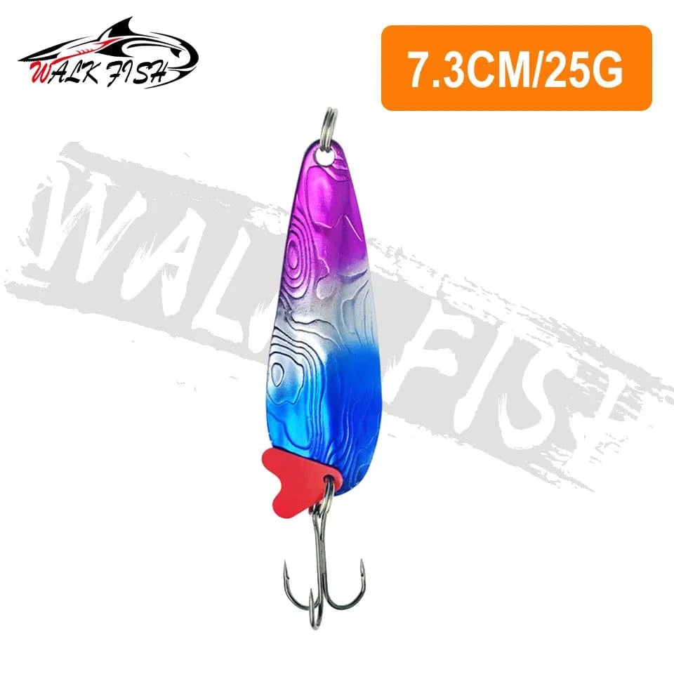 China China 25g WALK FISH New 16g-28g Metal Spinner Spoon trout Fishing Lure Hard Bait Sequins Noise Paillette Bait hard sequins spinner