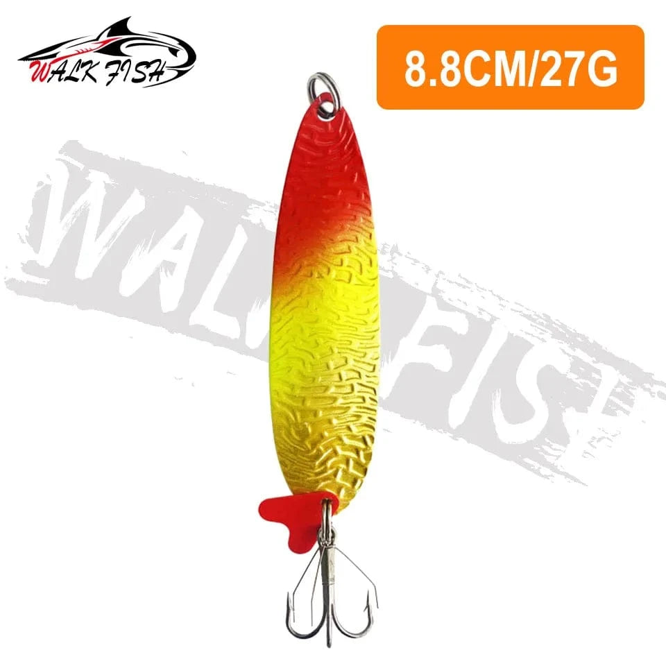China China 27g WALK FISH New 16g-28g Metal Spinner Spoon trout Fishing Lure Hard Bait Sequins Noise Paillette Bait hard sequins spinner