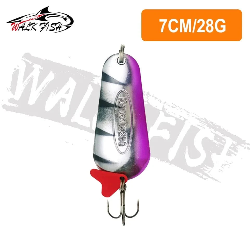China China 28g 1 WALK FISH New 16g-28g Metal Spinner Spoon trout Fishing Lure Hard Bait Sequins Noise Paillette Bait hard sequins spinner