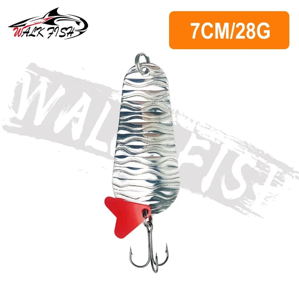 China China 28g 2 WALK FISH New 16g-28g Metal Spinner Spoon trout Fishing Lure Hard Bait Sequins Noise Paillette Bait hard sequins spinner