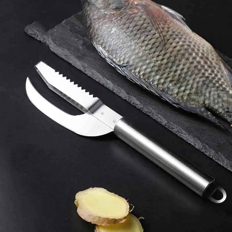China China 2in1 Fish Skin Brush Fast Remove Fish Scale Scraper Planer Tool Fish Scaler Fishing Knife Cleaning Tools Kitchen Accessories