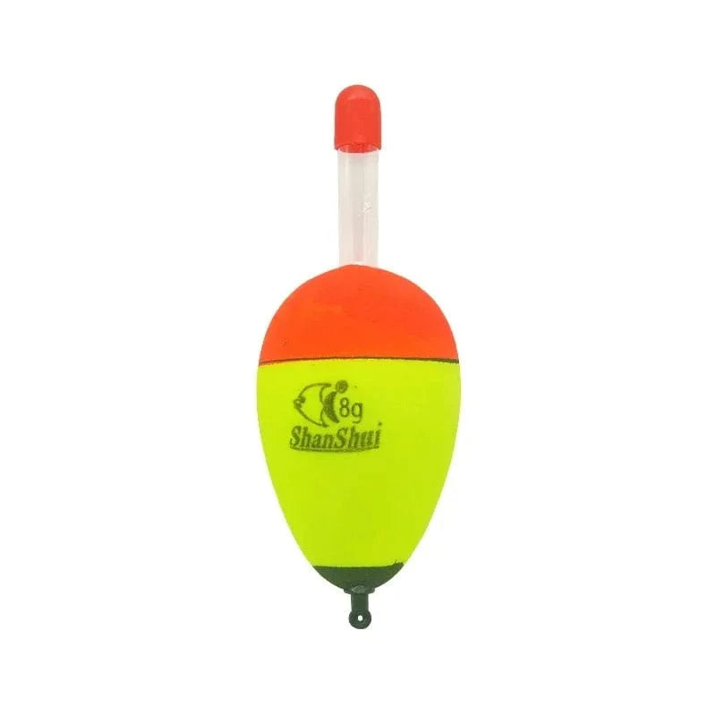China China 2pcs 5/8/10/15/20/30/40/50/60g EVA Luminous Fishing Night Float Light Stick Foam Plastic Bobber Sea Rock Fishing Striking Floats