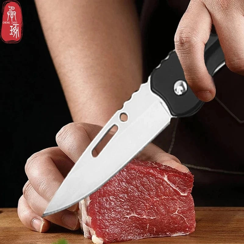 China China 2PCS Boning Knife Set Kitchen Butcher Knife with Folding Fruit Knife Meat Cleaver Cooking BBQ Chef Knife Kitchen Accessories