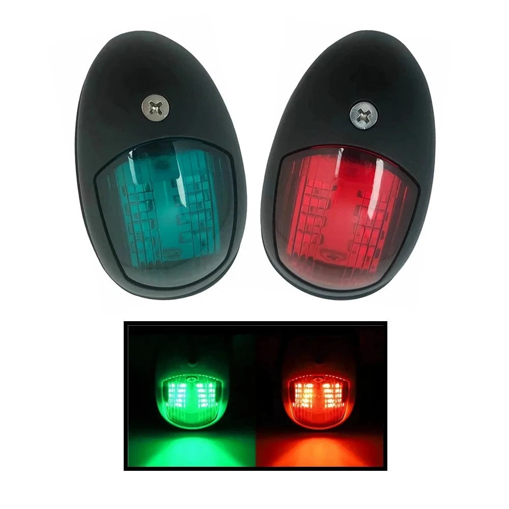 China China 2Pcs LED Navigation Lights For Boats 12V 24V Boat Position Lights Marine Lights Waterproof Boat Lamp Red Green