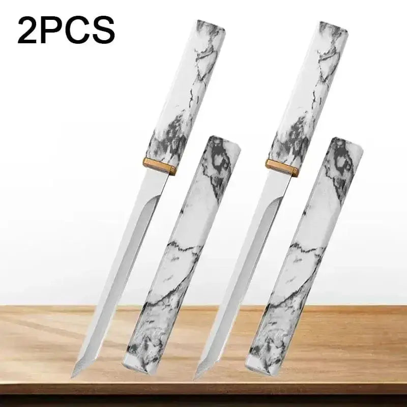 China China 2pcs-white Professional Meat Cleaver Utility Knife Fruit Vegetable Stainless Steel High Hardness Butcher Knives Cooking Kitchen Knife