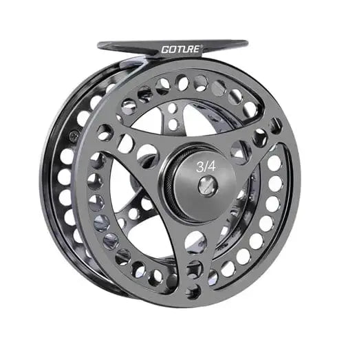 China China 3 4 Fly reel / Russian Federation Goture 3/4 5/6 7/8 9/10 WT Fly Fishing Reels CNC-machined Large Arbor Fly Reel 2+1BB 1:1 For Trout Pike Carp Fishing Accessories