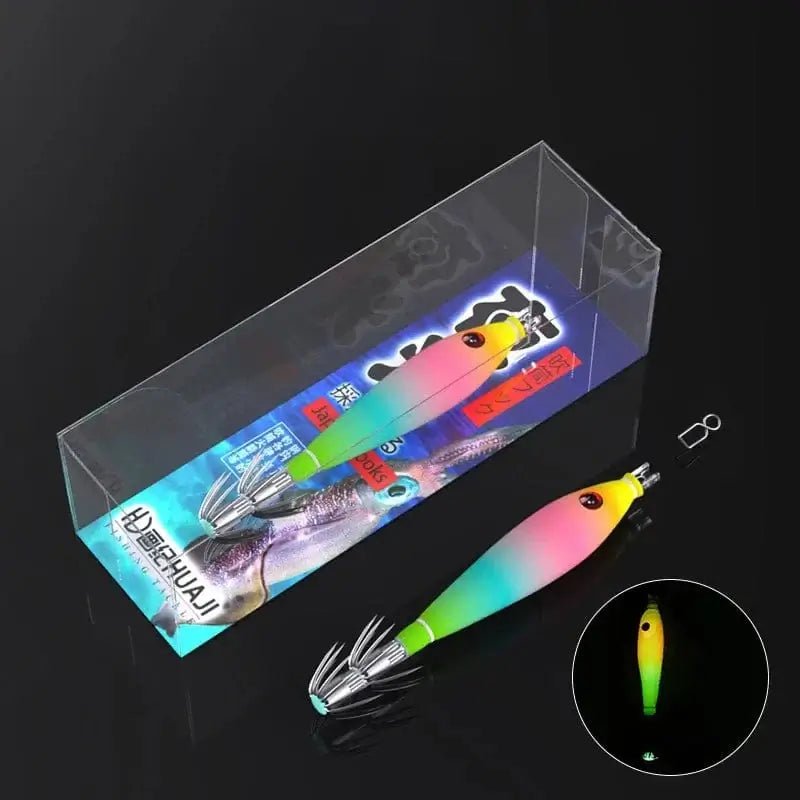 China China 3 Luminous Floating Squid Jig Eging Fishing Squid Lure Artificial Bait for Fishing Squid Octopus Luminous Cuttlefish Hard Bait Jig