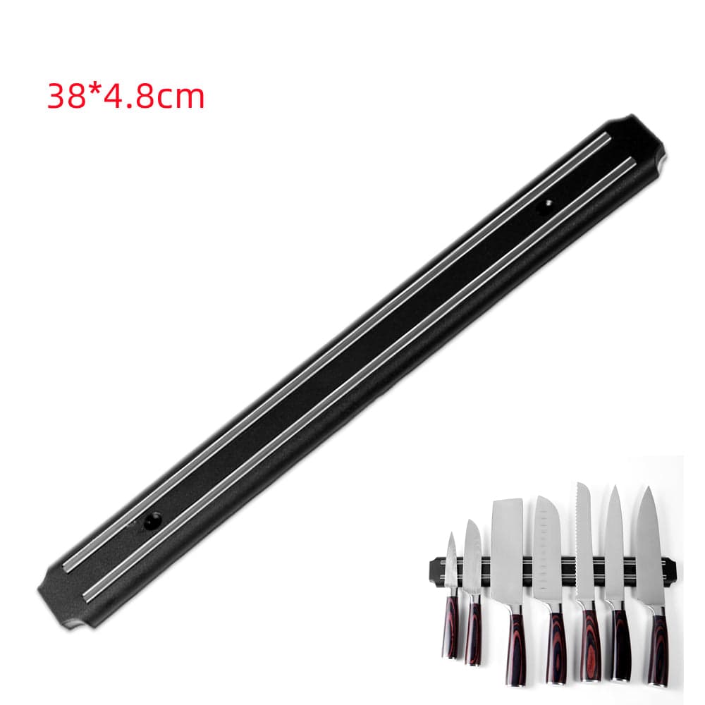 China China 3 Sizes Stainless Steel Knife Stand 25 33 38cm Magnetic Knife Holder Wall Storage Rack Home Magnet Multi-purpose Kitchen Tool