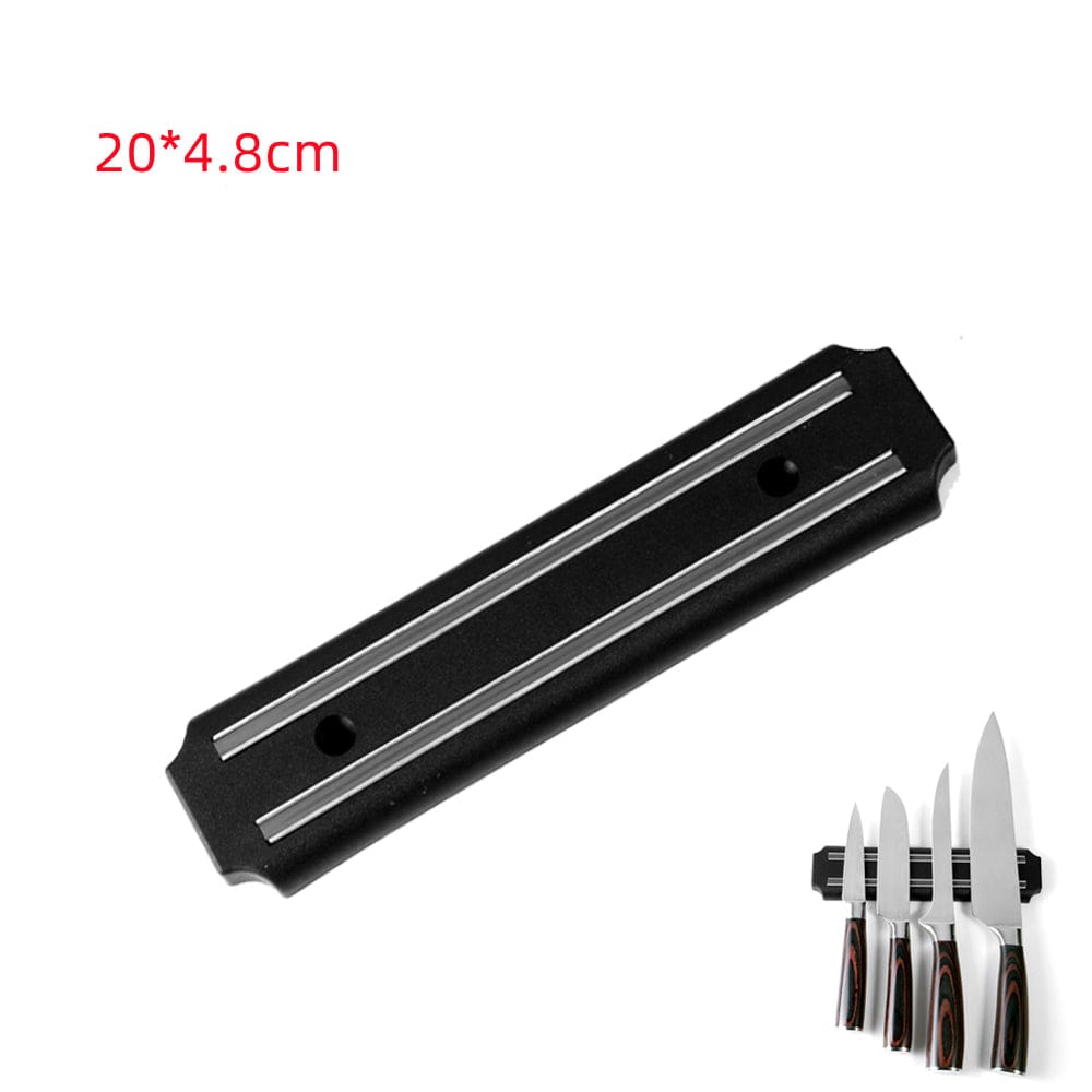 China China 3 Sizes Stainless Steel Knife Stand 25 33 38cm Magnetic Knife Holder Wall Storage Rack Home Magnet Multi-purpose Kitchen Tool