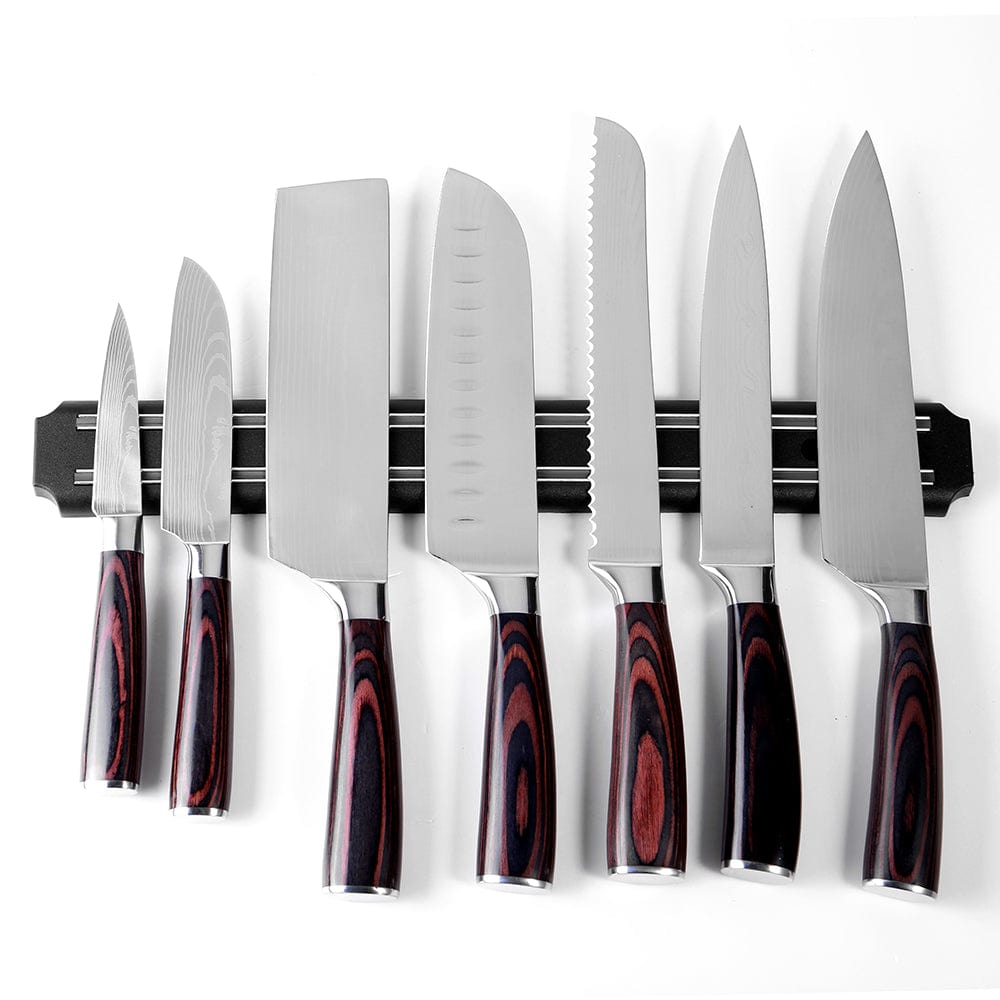 China China 3 Sizes Stainless Steel Knife Stand 25 33 38cm Magnetic Knife Holder Wall Storage Rack Home Magnet Multi-purpose Kitchen Tool