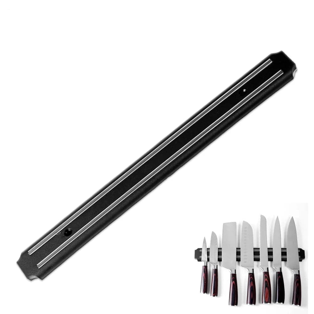 China China 3 Sizes Stainless Steel Knife Stand 25 33 38cm Magnetic Knife Holder Wall Storage Rack Home Magnet Multi-purpose Kitchen Tool