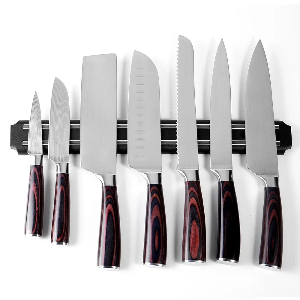 China China 3 Sizes Stainless Steel Knife Stand 25 33 38cm Magnetic Knife Holder Wall Storage Rack Home Magnet Multi-purpose Kitchen Tool