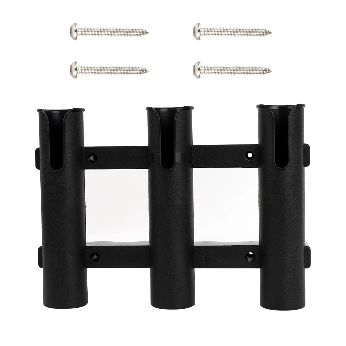 China China 3 Tubes Link Plastic Fishing Rod Racks Holder Socket for Boat Marine Fishing Box Kayak Boat Yacht
