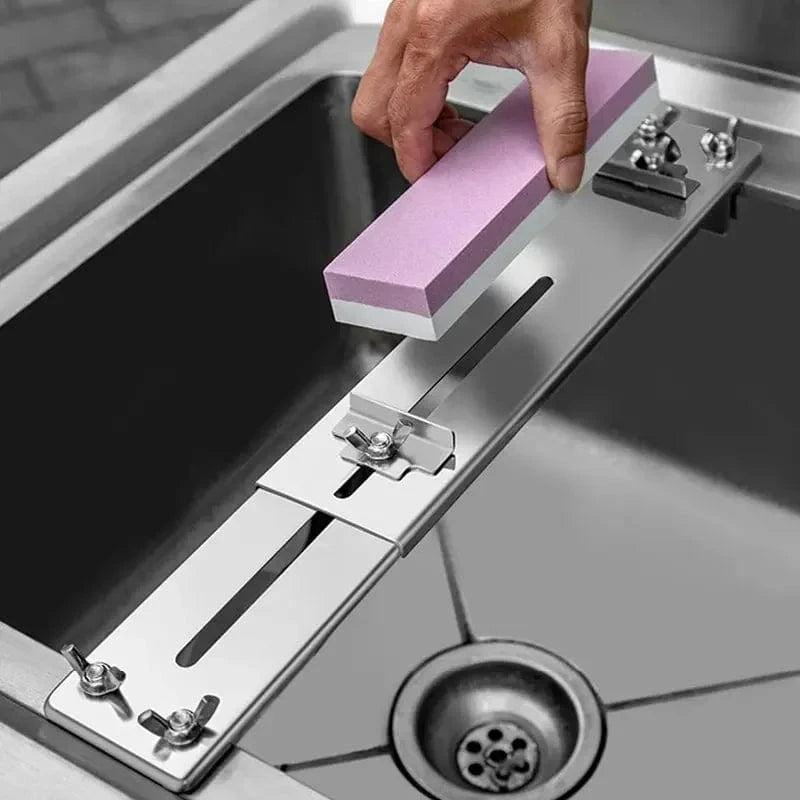 China China 30-45cm Sink Bracket Sharpening Stone Holder Base Adjustable Knife Sharpener Metal Whetstone Grinder Kitchen Wet Chisel Pedestal