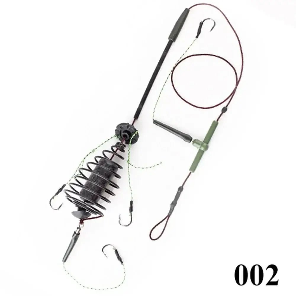 China China 30-80g Carp Fishing Bait Cage Line Group High Carbon Steel Metal Feeder Hook Sinking Artificial Lure Accessories