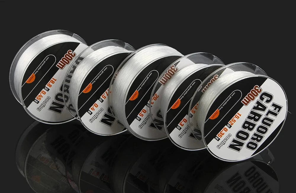 China China 300M Carbon Fiber Coating Fishing Line 0.3-0.5MM 30-45LB FluoroCarbon Fly Fishing String Cord Wire Shock Leader Japan