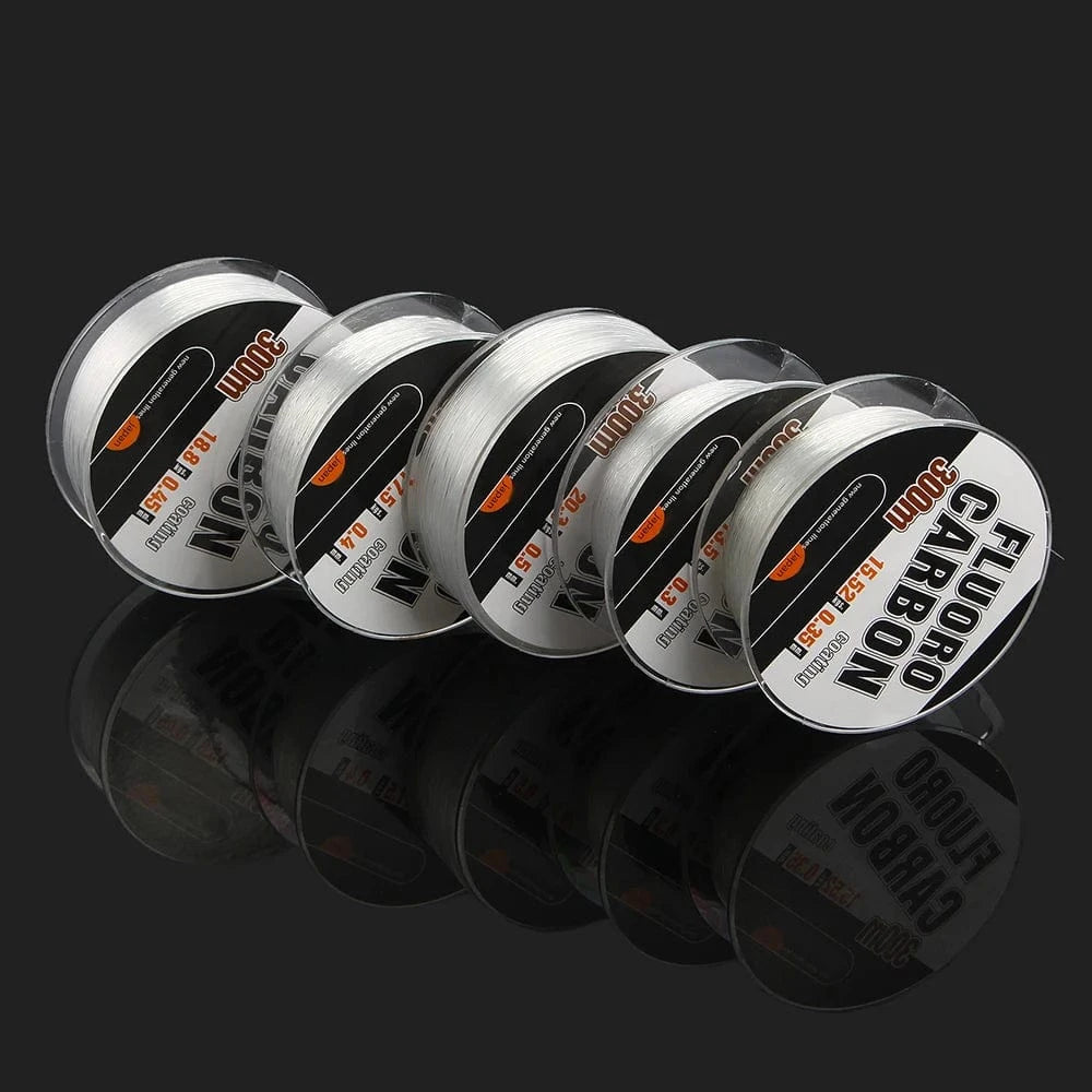 China China 300M Carbon Fiber Coating Fishing Line 0.3-0.5MM 30-45LB FluoroCarbon Fly Fishing String Cord Wire Shock Leader Japan